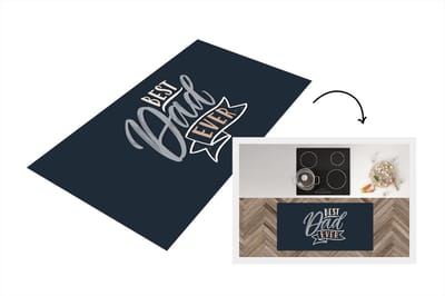 Keukenloper - Loper keuken - Quotes - Papa - Best dad ever - Spreuken - 120x60 cm - Keukenloper vinyl
