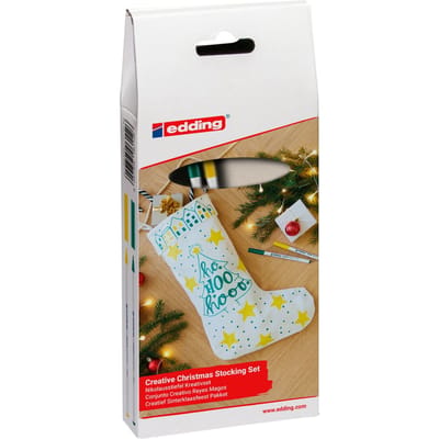 edding Kerstman set - Groen/Geel