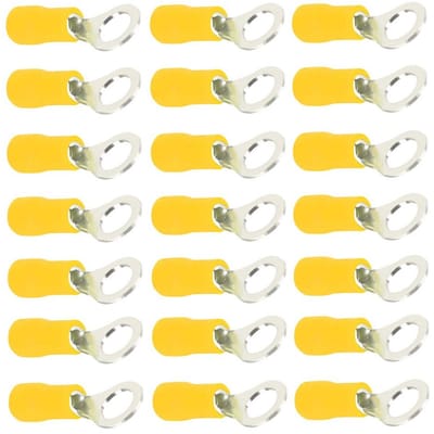 Allecto - Geïsoleerde Crimp Connectoren - M10 - Kabelaansluitingen - 10-12 AWG - 100 Stuks - Betrouwbare Verbindingen - Geschikt voor Elektrische T...
