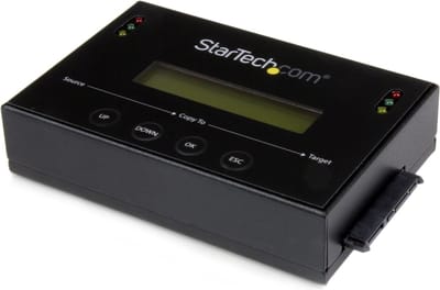 StarTech.com Standalone 2,5 / 3,5 inch SATA harde-schijfduplicator met meervoudige HDD/SSD Image Backup Library