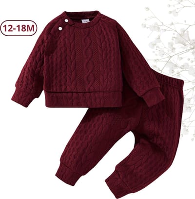 Livano Babykleding - Romper Baby - Winterpak Jongens & meisjes- Pakje - 12-18 Maanden - Rood
