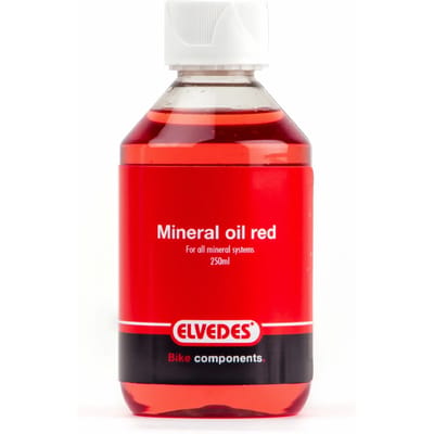 Elvedes Minerale olie voor remsystemen - 1000ml - Rood - Geschikt voor Shimano systemen