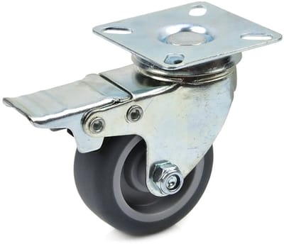 GEKO Zwenkwiel met rem - 50mm - Stil en krasvrij - 40 kg belastbaar
