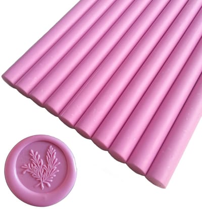 10 Pcs Roze Verzegelwas Sticks voor Verzegelstempel, Perfect voor Trouwinvitaties, Cadeauverpakkingen en Kaarten Enveloppen