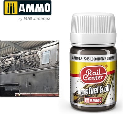 AMMO by Mig Jimenez Modelbouwdecoratie - MIG R2205 Rail Center - Locomotive Grime - Nature Effects - 35 ml Effecten potje