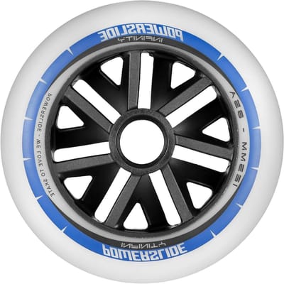 Skate Wielen - Inline Wielen - Sport Beoefenen - SHR Polyurethaan - 125mm - Wit Blauw Zwart