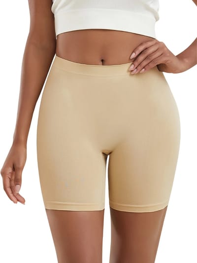 Livano Biker Short Dames - Korte Legging - Lange Onderbroek - Bikershort - Met Pijpjes - Khaki - Maat S