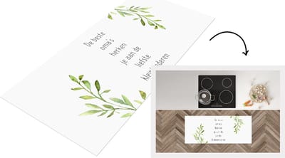 Keukenloper - Loper keuken - Quotes - De beste oma's herken je aan de liefstekinderen - Spreuken - Oma - 120x50 cm - Keukenloper vinyl