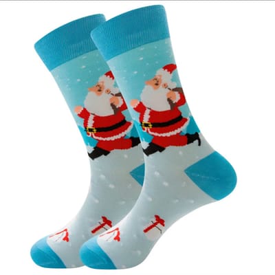 ZOETTT Kerstman sokken - Sokken - Leuke sokken - Vrolijke sokken - Kerst cadeau - Cadeau voor mannen - Cadeau voor vrouwen - Kerstman sokken - Foute kerst sokken - Christmas