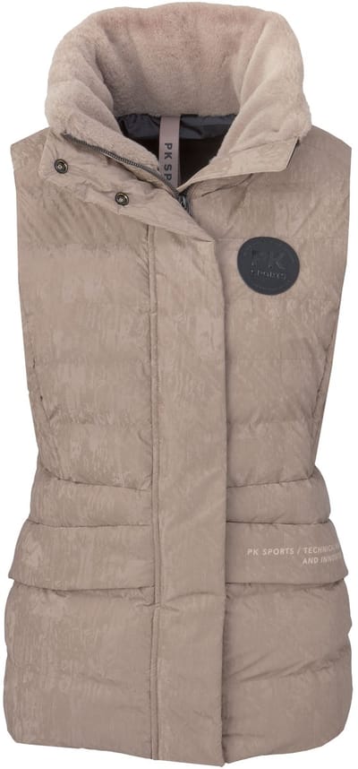 PK International - Bodywarmer - Dames - Waterdicht - Ademend - Winddicht - Gewatteerd - Brise - Beige - XS/34