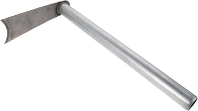 Hand Cultivator Tuingereedschap - Tuinwiedeg Hoe - Onkruid Verwijderen - Robuust Metalen Ontwerp - 31.5 cm - Zilver