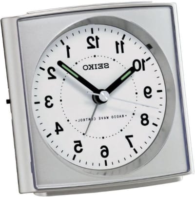 Radiowekker - Digitale klok - Wakker worden - Automatische tijdsinstelling - 105 cm breed - Zilver
