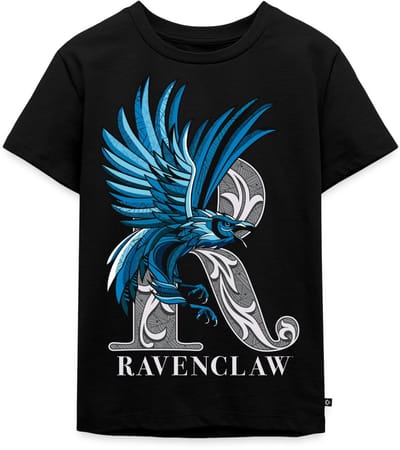 Harry Potter Ravenclaw Coat of Arms Monochrome Premium T Shirt Kinderen