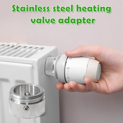 Radiator Adapters - Ventiel Adapters - Verwarming Installatie - Roestvrij Staal 304 - M30x1.5 Binnendiameter 22mm