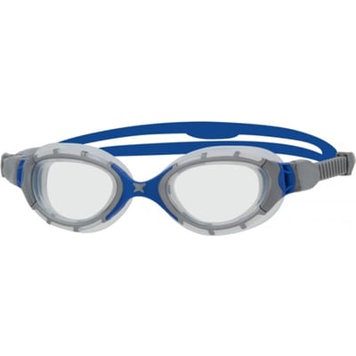 Zoggs Unisex volwassen Predator Flex zwembril (Grijs/Blauw)