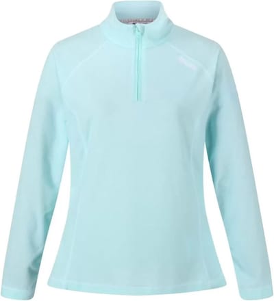 Regatta Montes Lichtgewicht Fleece Met Halve Rits Voor Dames Aqua Blauw