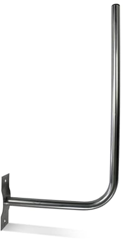 L-vormige Wandantenne Beugel | 25 mm Diameter | 30 x 58 cm | Stalen TV Antenne Houder | Parabolische Accessoires voor TV Wandmontage