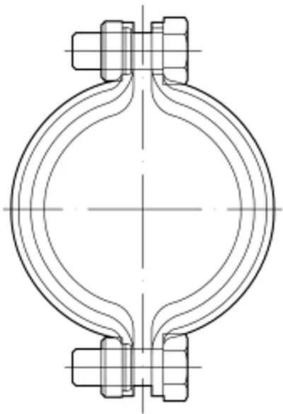 ACO Borgklem GM-X DN50 570033050, 0174.44.98