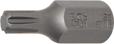 BGS Bitsaandrijving buitenzeskant 10 mm (3/8") wigprofiel (v...