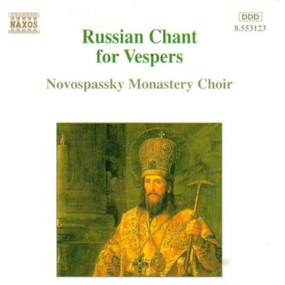 CD KOOR VAN DE MOSKOU NOVOSPASSKY STA - Russische Gezangen Voor Vespers 8553123 Naxos 1994 Japan Klassiek Gebruikt