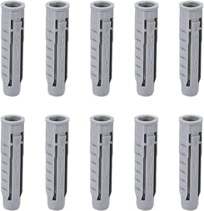 Muurpluggen - Expansiebuizen - Bevestigen in Muur - Hoge Uitzettingscoëfficiënt - 50 stuks 10mm - Grijs