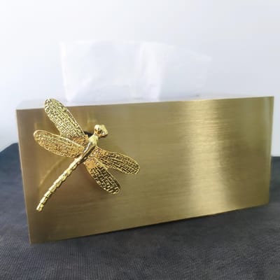 High-end Luxe Metalen Papieren Doos Huishouden Woonkamer Keuken Restaurant Hotel KTV Kantoor Desktop Opbergdoos