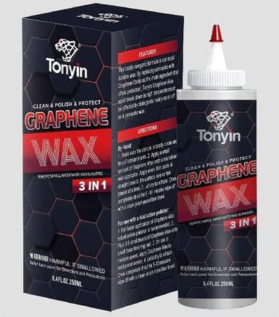 TONYIN | Graphene wax | 3 in 1 | Clean & Polish & Protect | Diepe glans | Auto detailing | 200gr | TW07