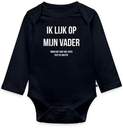 Ik Lijk Op Mijn Vader Citaat Baby Rompertje Met Lange Mouwen