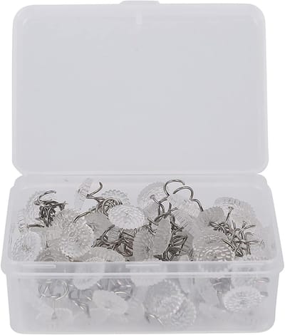 Spiraalnagels Roestvrijstaal - Gedraaide Pins - Stoffen Bevestigen - Antislip Bekleding - 100 stuks - Transparant