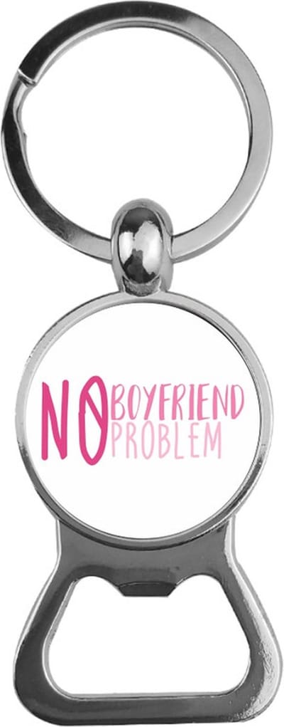 Bieropener Glas - No Boyfriend No Problem