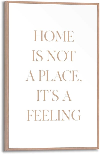 Schilderij Feeling Home - 30 x 20 - Hout - REINDERS