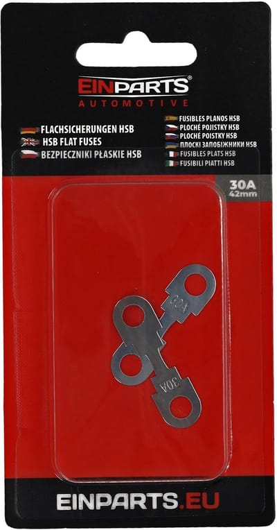 Einparts Platte Stripzekeringen 42 Mm 30A Set Van 2 Voor Voertuigen