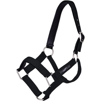 Qhp Halster Extra Sterk Zwart - middel