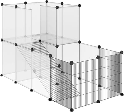 Atlasyx kooi - Konijnenhok - Konijnenren - konijnenkooi - Dierenren - Knaagdierkooi - Dierenverblijf - Stevig - 140 x 70 x 70 cm