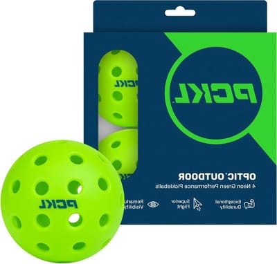 Pickleball ballen - Sportballen Outdoor - Pickleball Spelen - USAPA Goedgekeurd - 74mm 25 gram - Neon Groen
