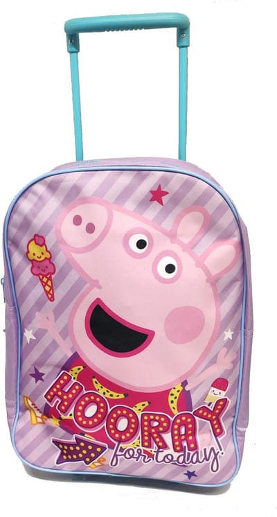 PEPPA PIG Hooray for Today Trolley Koffertje voor vakantie / logeren reistas met wieltjes