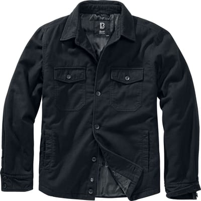 Brandit Tussenseizoensjas - Flannel Shirt - S tot XL - voor Mannen - zwart