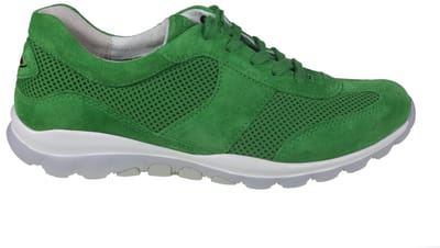 Gabor rollingsoft sensitive 46.966.44 - dames rollende wandelsneaker - Groen - maat 42 (EU) 8 (UK)