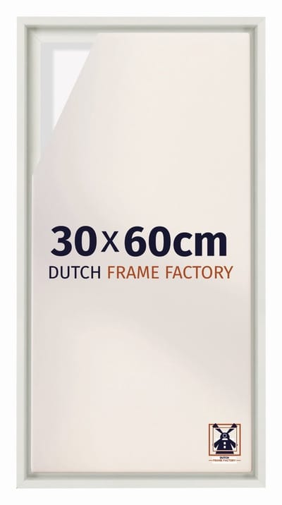 Baklijst 30x60 cm - Wit Mat - Geschikt voor Canvasdoek - MDF Baklijst Lausanne