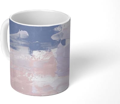 Mok - Koffiemok - Pastel - Design - Verf - Mokken - 350 ML - Beker - Koffiemokken - Theemok