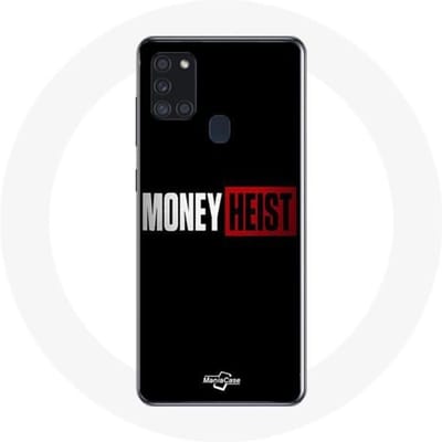 Samsung Galaxy A21S hoesje met papel Money Heist-logo seizoen 5