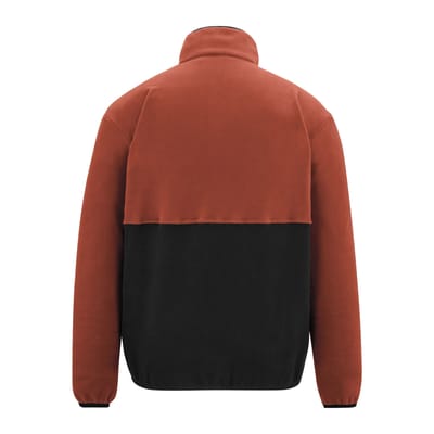 Regatta Heren Frankie Colour Block Full Zip Fleecejack (Baksteen rood/zwart)