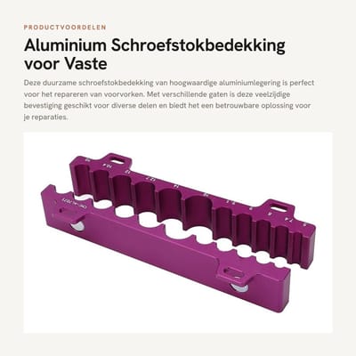 Dailygoods- Voorvork Naafklem Duurzaam - Aluminiumlegering - Stevig Spannen - Waterdicht - Robuust - Geschikt voor Diverse Delen - Bankschroef