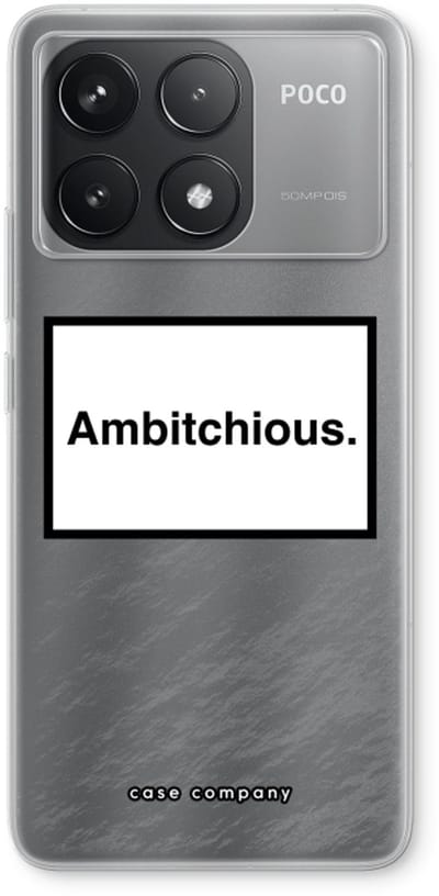 Case Company® - Hoesje geschikt voor Xiaomi Poco F6 Pro hoesje - Ambitchious - Soft Cover Telefoonhoesje - Bescherming aan alle Kanten en Schermrand