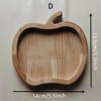 Draagbaar Snackbord Ruimtebesparend Opbergen Eekhoorn Houten Snackdienblad Peer Appel Fruitschaal Notencontainer Tafelgerei Accessoires gray