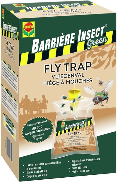 Barrière Insect Fly Trap - vangt tot 20.000 vliegen - onweerstaanbare lokstof - 1 stuk