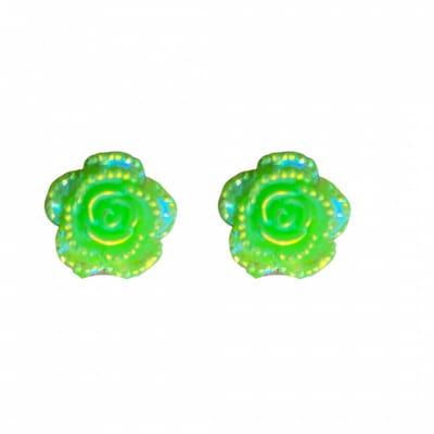 Clip Oorbellen-Neon Groen -1.5 cm Elin