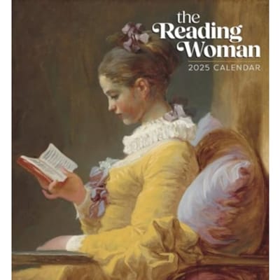 The Reading Woman 2025 Wall Calendar - Pomegranate