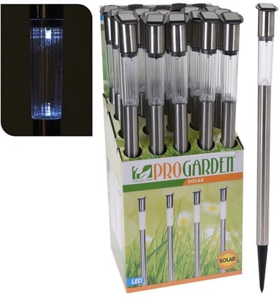 tuinlamp Solar RVS 70 cm chroom