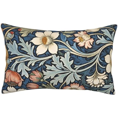 Ingelijst William Morris Botanische Zaligheid Rechthoekige Kussensloop Kussenhoes Decoratief Slaapkamer Bed Huiscomfort Sierkussen 50x35cm
